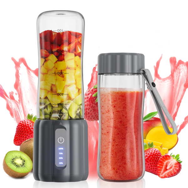 COKUNST Portable Blender, 17Oz Personal Blender for Shakes and Smoothies, USB Rechargeable Mini Mixer with 6 Blades, Smoothie Blenders Juicer with Extra Handle Lid for Travel Kitchen Outgoing