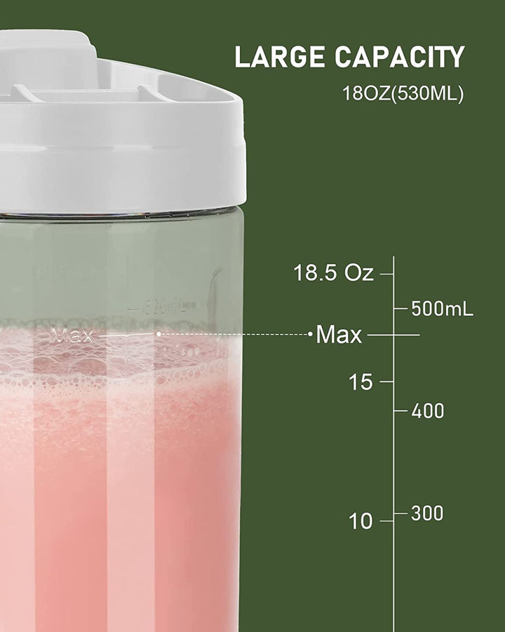 COKUNST Portable Blender for Shakes and Smoothies, 18 Oz Type-C